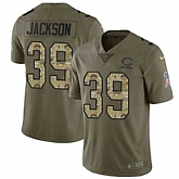 Nike Bears 39 Eddie Jackson Olive Camo Salute To Service Limited Jersey Dzhi